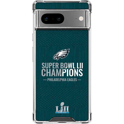 NFL Philadelphia Eagles Super Bowl LII Champions Google Pixel 8a Clear Case